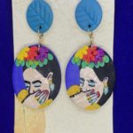 Frida Inspired Polymer Clay Earrings