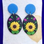 Sunflower Polymer Clay Earrings